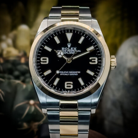 Roles Explorer Two Tone Black Dial </br> "Available on Request"